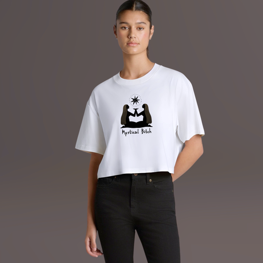 Twin Magick:Celestial Tee- White